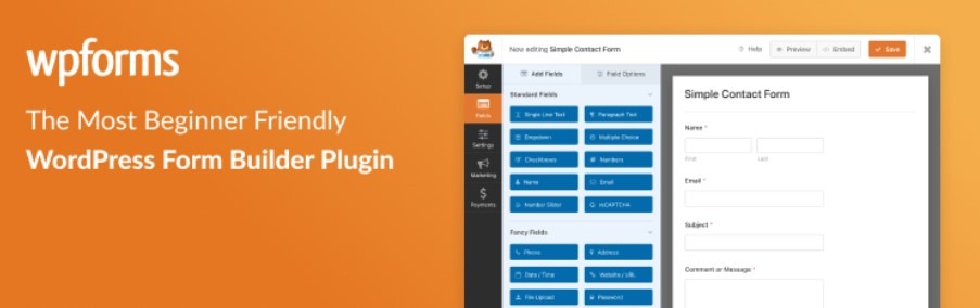 plugin para verificação de idade - wpform