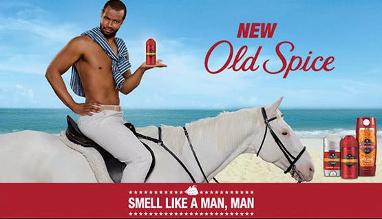 Exemplo de copywriting da old spice